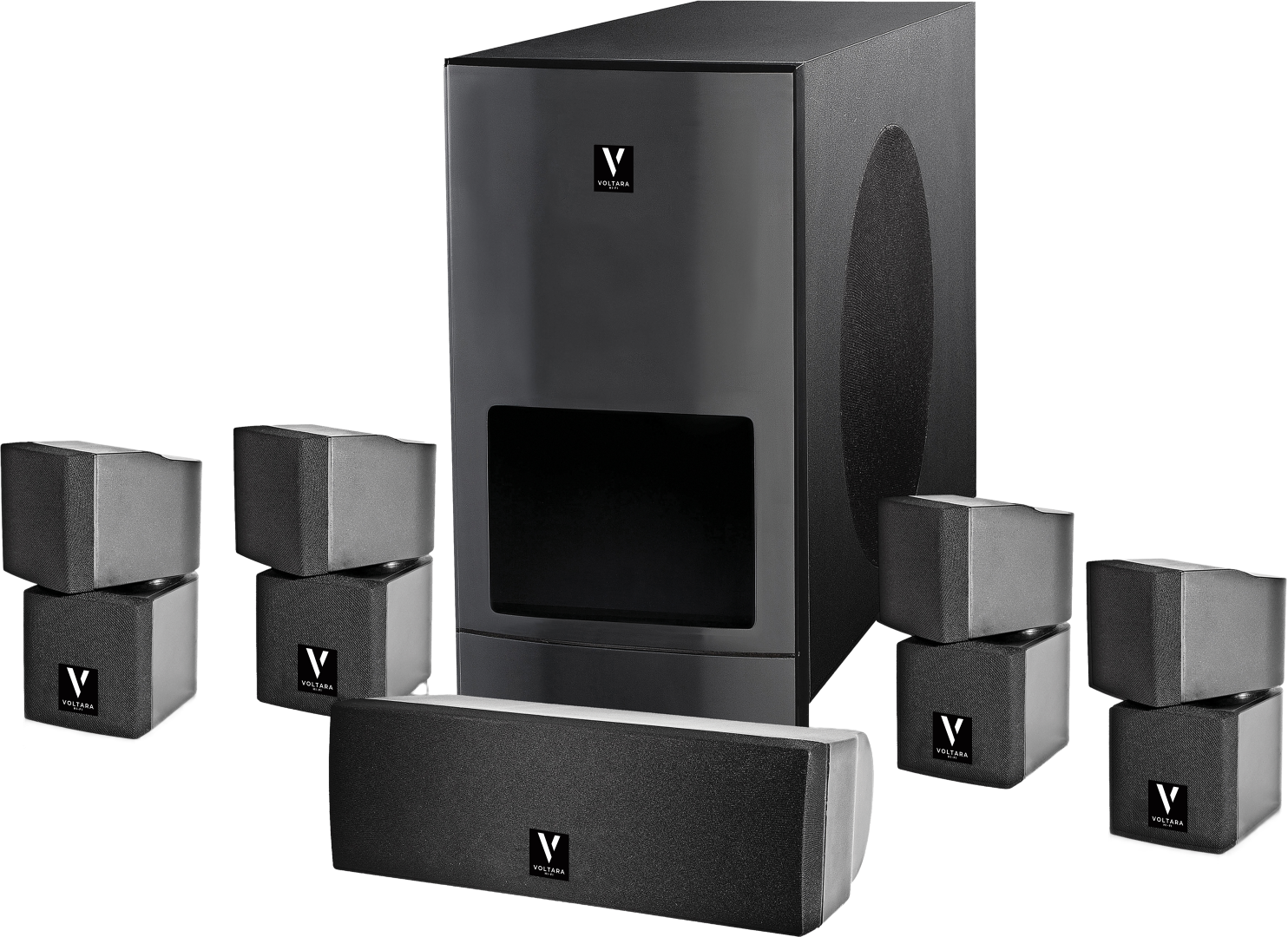 Voltara VT109 Home Theater Speaker System — front view